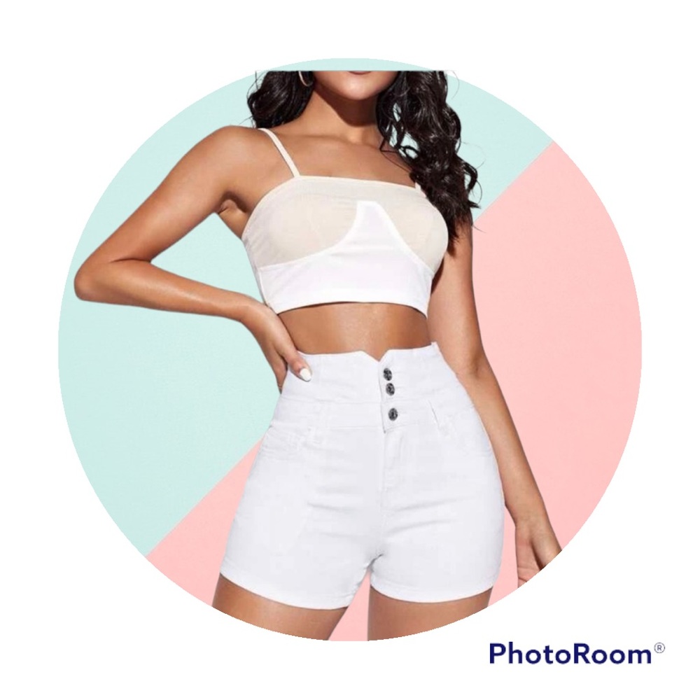 NEW Button Fly Denim Shorts